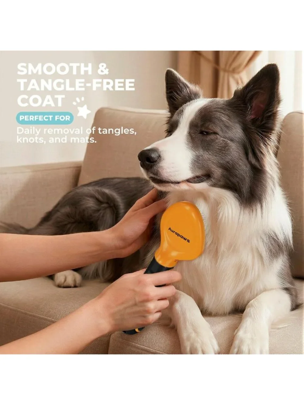 6-in-1 Deshedding Brush Grooming Kit for Dogs & Cats, All Coat Types, Reduces